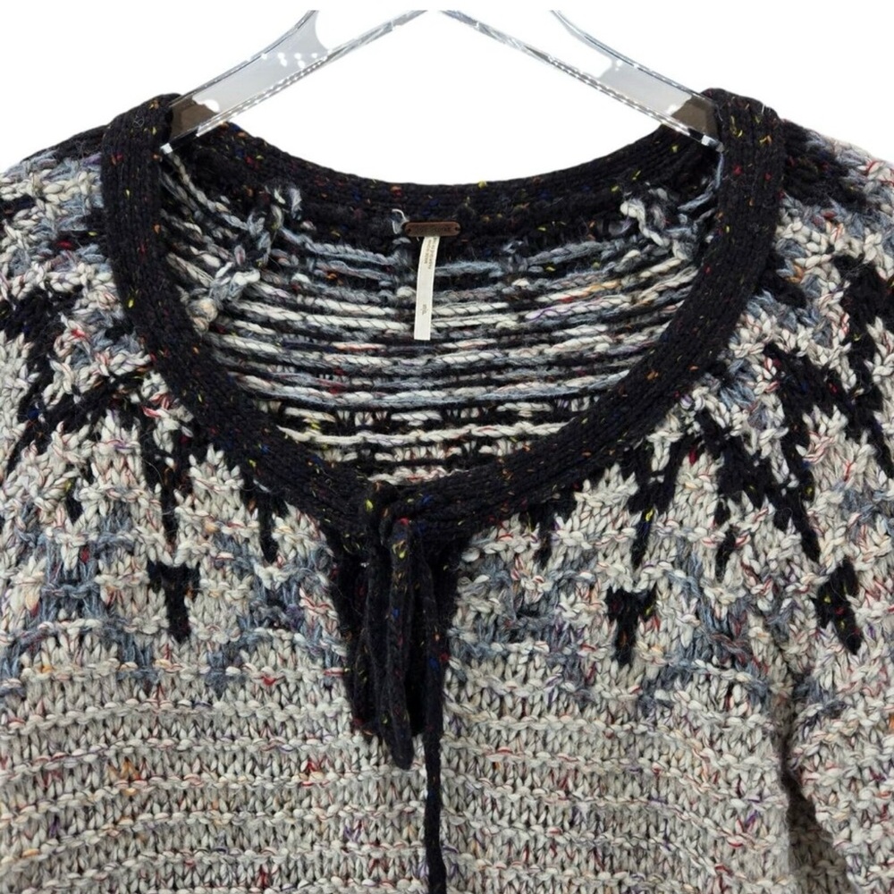 Free People Black and White Knit Sweater - Picture 4 of 9